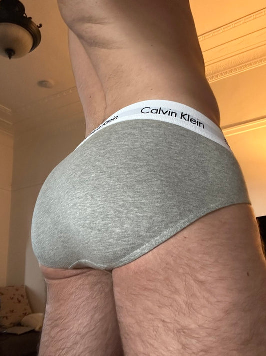 Grey Calvin Briefs - from HungPiglet